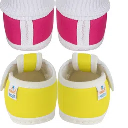 NESKA MODA Newborn Pack of 2 Pair 3 To 12 Month Unisex Baby Cotton Butterfly Soft Shoe Booties image 5