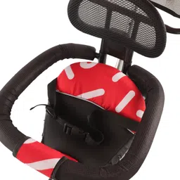 JoyRide Orion Tricycle Deluxe Edition Trike - Tricycle with Canopy for Kids Boys & Girls Age Group 2 to 5 Years Tricycle-Silver & Red image 5