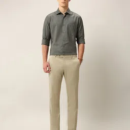 Arrow Men Liberty Classic Fit Textured Spread Collar Pure Cotton Formal Shirt image 2