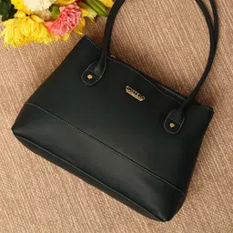 Fostelo Teal Textured Structured Shoulder Bag-picture-34
