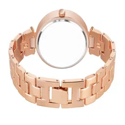 HMTE Women Dial & Bracelet Style Straps Analogue Watch HM-3482 Silver image 2