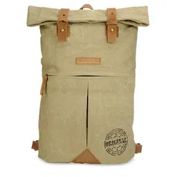 The House of Tara Unisex Khaki & Beige Backpack-picture-16