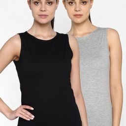 appulse Women Pack Of 2 Solid Round Neck T-shirt-picture-3