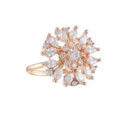CHARMS Gold-Plated Alloy Cubic Zirconia Finger Ring-picture-15