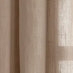 HOMEMONDE Beige Set of 2 Sheer Door Curtain image 2
