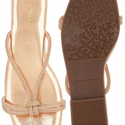 DressBerry Women Open Toe Flats With Bows Flats image 4