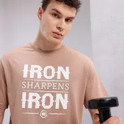 HRX by Hrithik Roshan Men Typography Printed Training T-shirt-picture-3