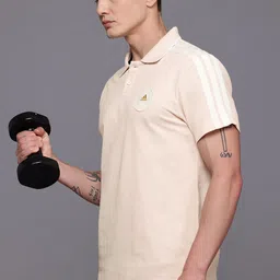 ADIDAS Men Cut Pile Polo Collar T-shirt-picture-22