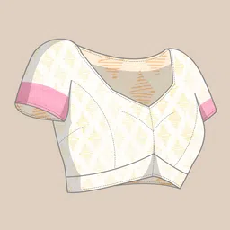 Taavi Pure Cotton Hand Block Print Saree image 2