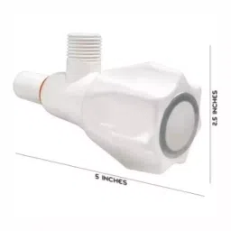 fastgear GENERIC Angle Valve Plastic Chrome Finish White, FG2264 image 4