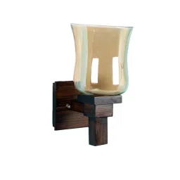 ELIANTE AJ-04-1W-GOLD-WH Brown Wood Wall Light Without Bulb-picture-17