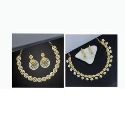 Women Click Set Of 2 Stone-Studded Jewellery Set-picture-36