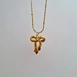Designs & You Gold-Plated Stainless Steel Contemporary Pendants with Chains image 3