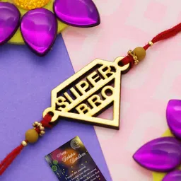 Silver Shine Rakhi With Roli Chawal Greeting Card-picture-12