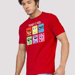 Greylongg Men Graphic Printed Round Neck T-shirt image 4