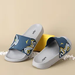 jqr Men's Classic Ultra Soft Sliders/Slippers with Cushion Footbed for Adult | Comfortable & Light Weight | Stylish & Anti-Skid | Waterproof & Everyday Flip Flops Navy image 4