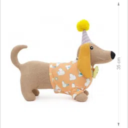 Mi Arcus Dapper Knitted Dog Soft Toy Brown - Height 45 cm image 3