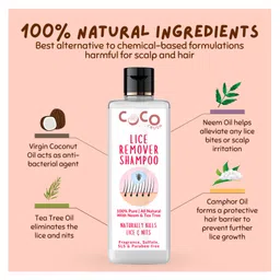 Coco Crush Natural Lice Treatment - Lice Cream Wash (50g), Lice Shampoo (50ml) and Lice Oil (200ml) Combo - Pack of 3 image 4