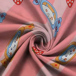 WEAVE AND DECOR Pink Graphic 300 TC Bedsheet with 2 Pillow Covers image 4