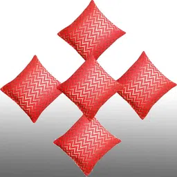 pink parrot Pinkparot Artsilk 12x12 inch cushion cover set of 5 pcs-picture-38