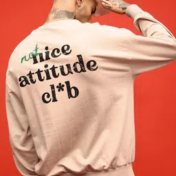 glitchez Trendy Swag Typography Printed Cotton Terry Oversized Fit Sweatshirt-picture-39