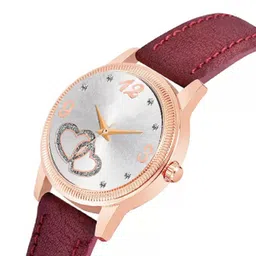 Miss Perfect Women Embellished Dial & Leather Straps Analogue Watch PL468 image 4