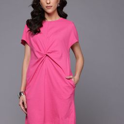 NEXT Cotton Twisted Shift Dress-picture-21