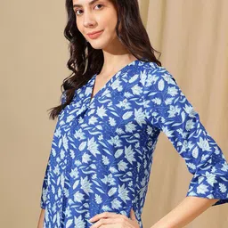 JANAKDULARI CREATION Floral Print Cotton Top image 5