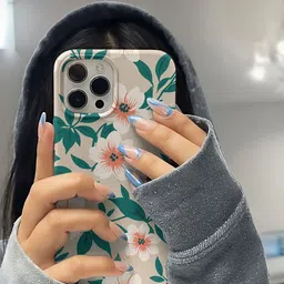 PEEPERLY Women Floral Abstract Printed Impact Resistant iPhone 13 Pro Crystal Back Case image 2