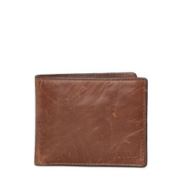 Fossil Men Brown Solid Two Fold Leather Wallet-picture-21