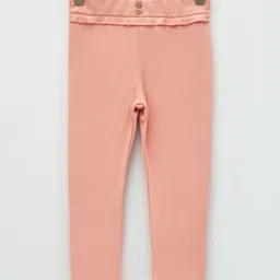 LC Waikiki Ruffled Waist Detailed Solid Leggings - Pink-picture-26