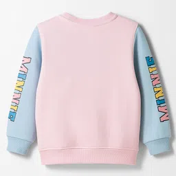Bonfino Disney Terry Knit Full Sleeves Sweatshirt With Minnie Mouse Graphics - Multicolor image 2