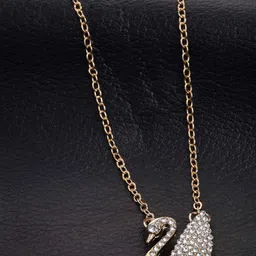 DressBerry Gold Plated CZ Stone Studded Necklace & Chain-picture-39