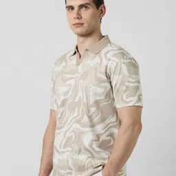 Van Heusen Men Printed Polo Collar T-shirt image 5