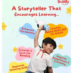 Tarbull SuperBuddy Rabbito-Kids Speaker 900+ Stories Rhymes Songs for the Age 2-8 years Blue image 5