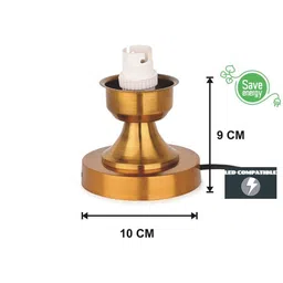 SOMIL White Printed Glass Cylindrical Shaped Table Lamp image 3