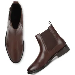 Yoho Women Brown Buckle Boots image 5