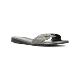 Bata Women Slip On Silver Flats-image-33