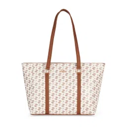 Lavie Womens White Mono Ll Veronica Tote Bag (L)-image-21