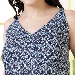 SZN Women Ethnic Print Sleeveless Tunic image 3
