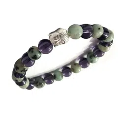 Divine souvenirs Unisex Artificial Beaded Elasticated Bracelets-picture-13
