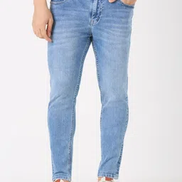 TIM PARIS Men Classic Skinny Fit Mid-Rise Light Fade Jeans-image-81