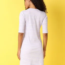 V-Mart Striped Cotton A-Line Dress image 4
