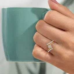 KISNA DIAMOND AND GOLD JEWELLERY 18KT Ninth Glory Finger Ring Diamond-picture-33