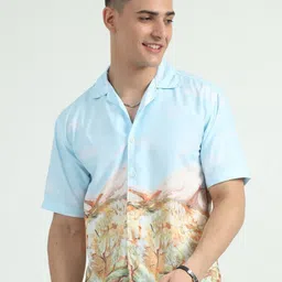 NEVER NEUD Men Relaxed Opaque Printed Casual Shirt-image-53