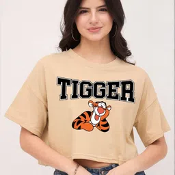Dreambe Women Pack Of 2 Printed Drop-Shoulder Sleeves Crop T-shirt-image-64