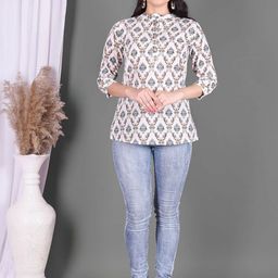 Indiwest Women Printed Cotton Tunic-picture-7