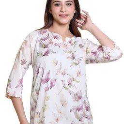Ogarti Women Floral Printed Georgette Top-image-95