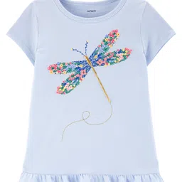 Carter's Floral Dragonfly Jersey Tee - Blue-picture-14