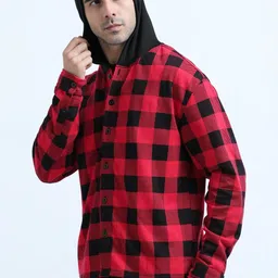 glitchez Men Buffalo Checks Checked Casual Shirt image 4